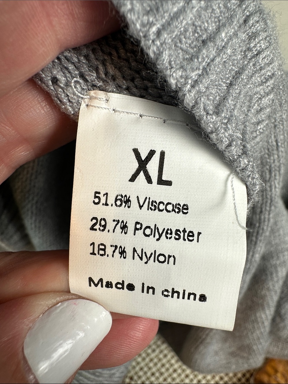 Sleeveless Side-Button V-Neck Sweater Vest Crew Neck Grey - Picture 5 of 7